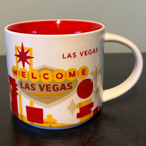 STARBUCKS Las Vegas YOU ARE HERE Collection Coffee Mug ~ Nevada - Picture 1 of 9